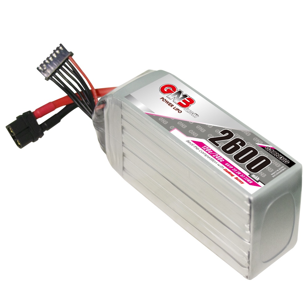 ⁂GAONENG GNB 2600MAH 6S 22.2V 120C XT60 LiPo battery RC Air Drone UAV Air Wing Helicopter