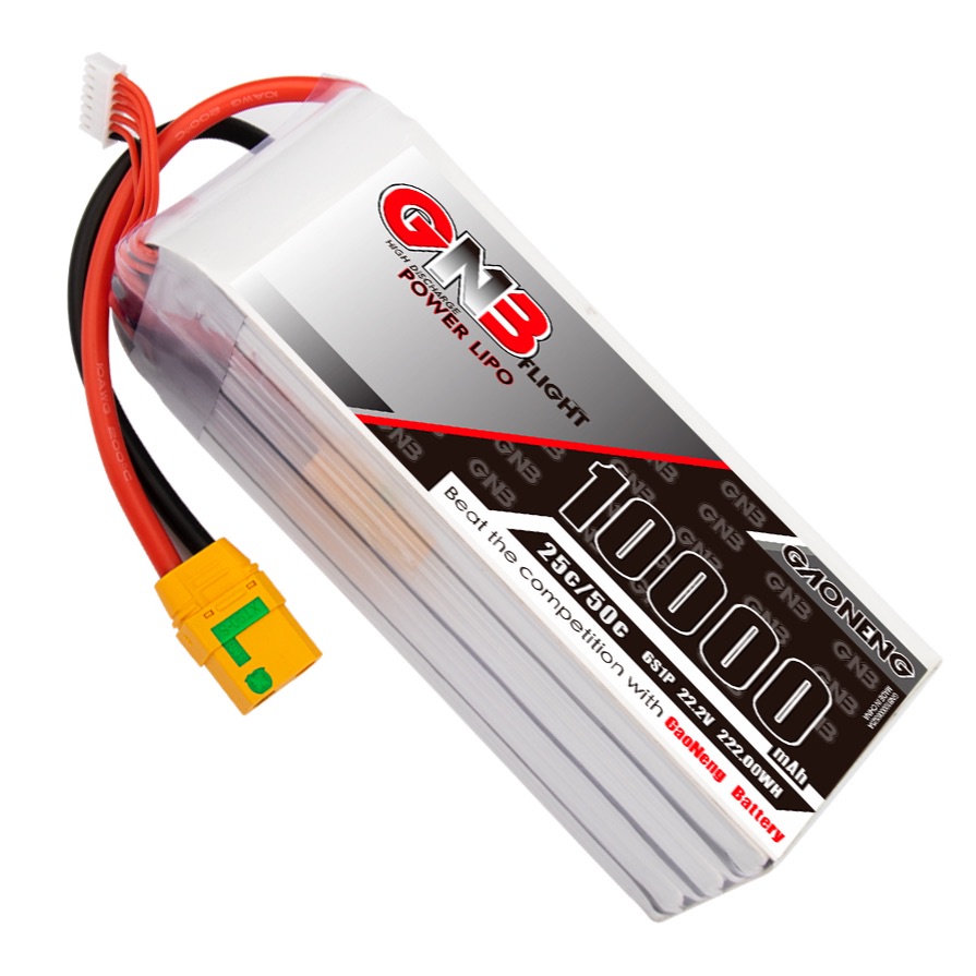 ✡GAONENG GNB 6S 22.2V 10000mAh 10AH 25C 50C XT90S LiPo Battery DRONE Agriculture Multicopter quadcop