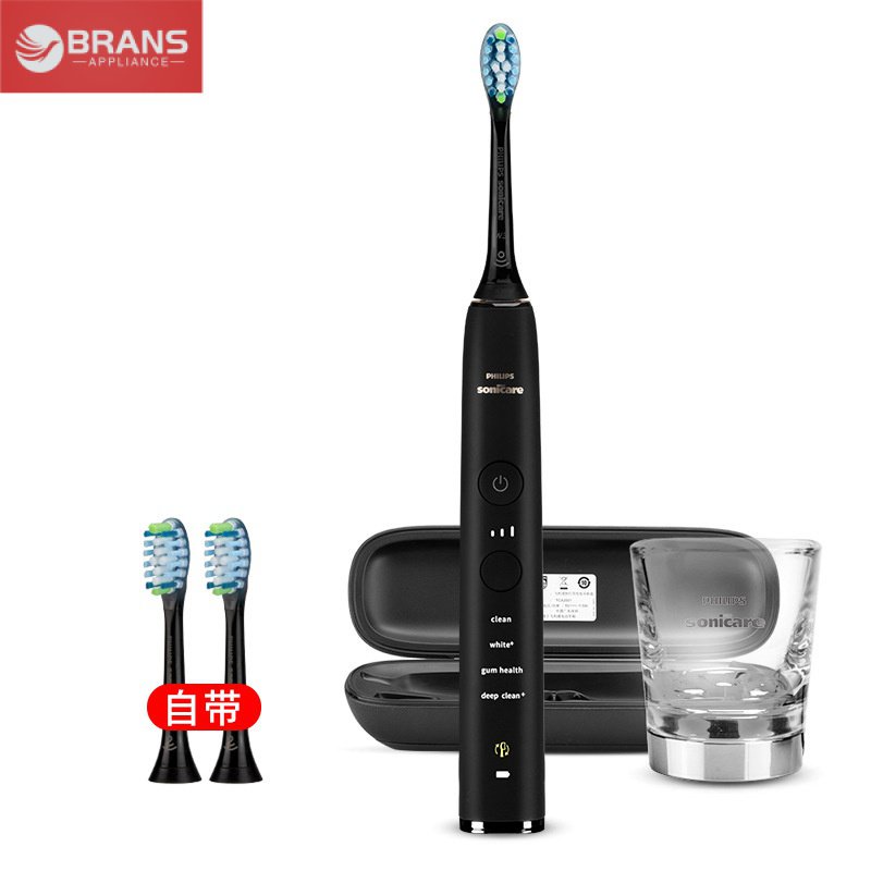 PHILIPSแปรงสีฟันไฟฟ้า HX9912/77 รุ่นอัพเกรดเพชรสีดำ เพชรดาวอัจฉริยะ มาพร้อมกับ2หัวแปรง CY5I