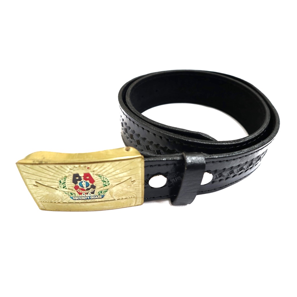 Security Guard Leather Belt Size 28 to 46 inches with Ordinary Buckle 9EXK