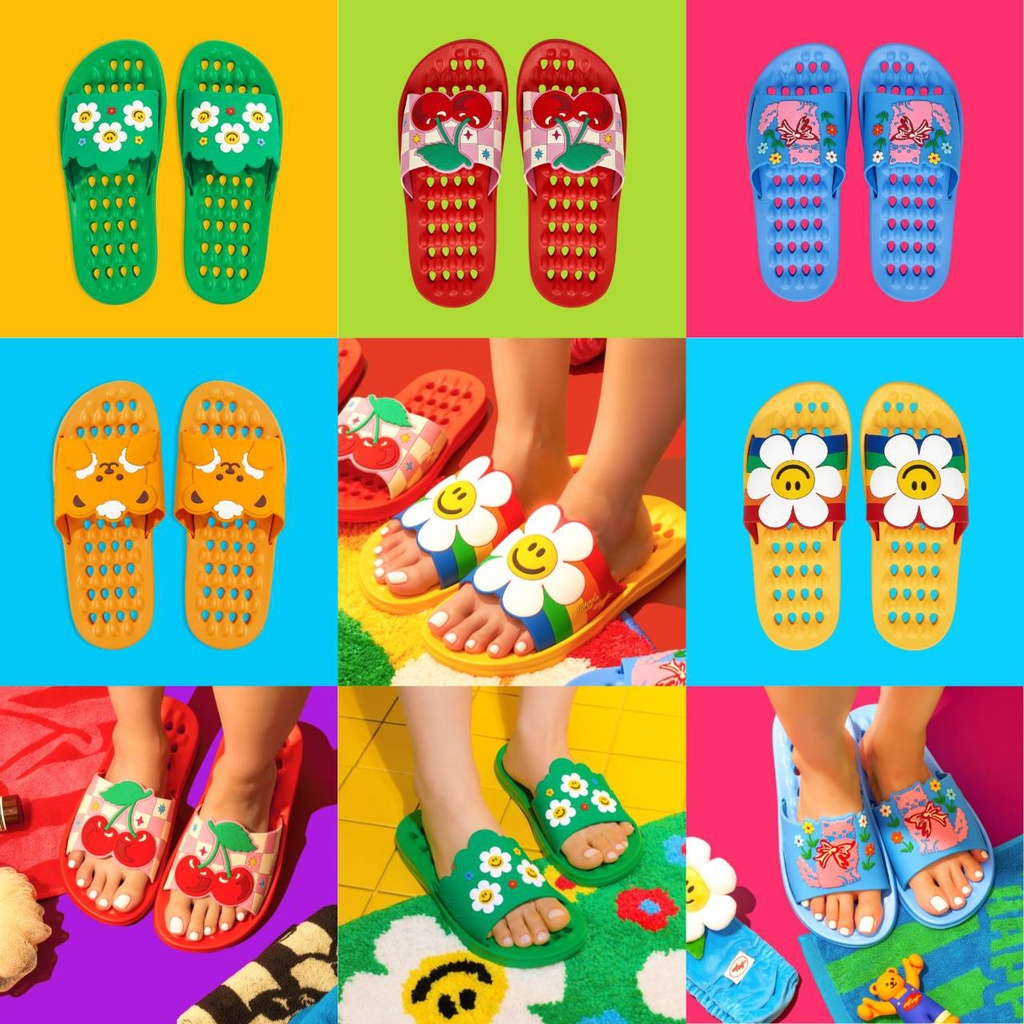 ( พร้อมส่ง ) Wiggle Wiggle Bathroom Slipper รองเท้าเดินในห้องน้ำ