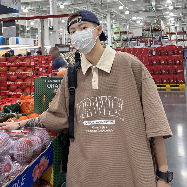 🌈เสื้อยืดโปโลแขนสั้น แฟชั่นผู้ชาย ใส่สบายมี 3 สี