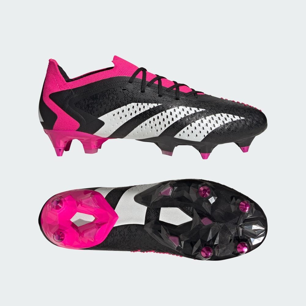 Adidas รองเท้าฟุตบอล พื้นหญ้าธรรมชาติ Predator Accuracy.1 L Sg Core สีดํา สําหรับผู้ชาย และผู้หญิง Gw4584