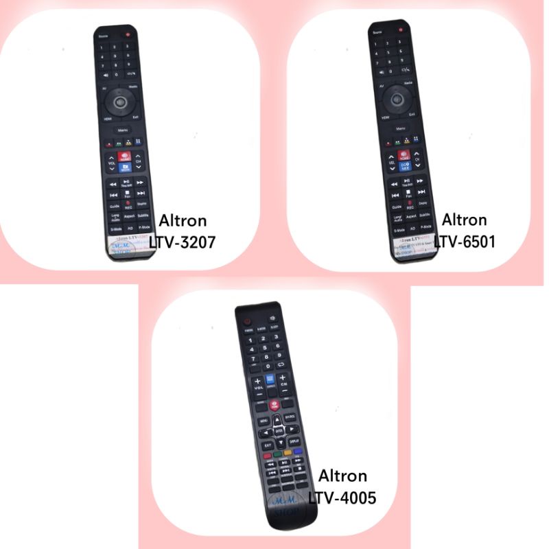 รีโมททีวี LCD/LED Smart TV ยี่ห้อ Altron รุ่น LTV-4005 , LTV-6501, LTV-3207