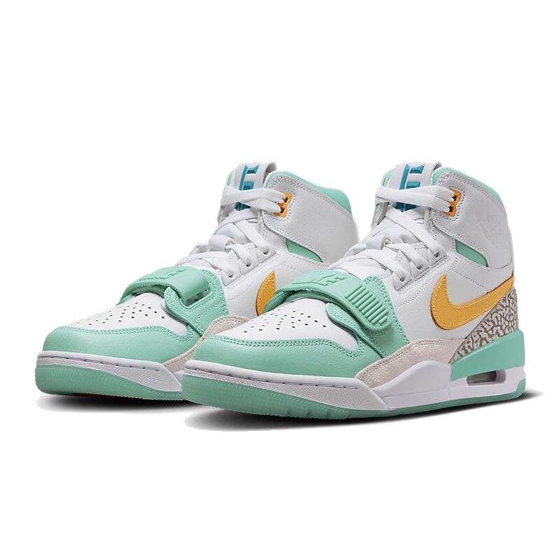 ❁⊕◘NIKE Air Jordan Legacy 312 White Green High Top AJ312 Valentine s Day Basketball Shoes for Men and Women FV3625-181