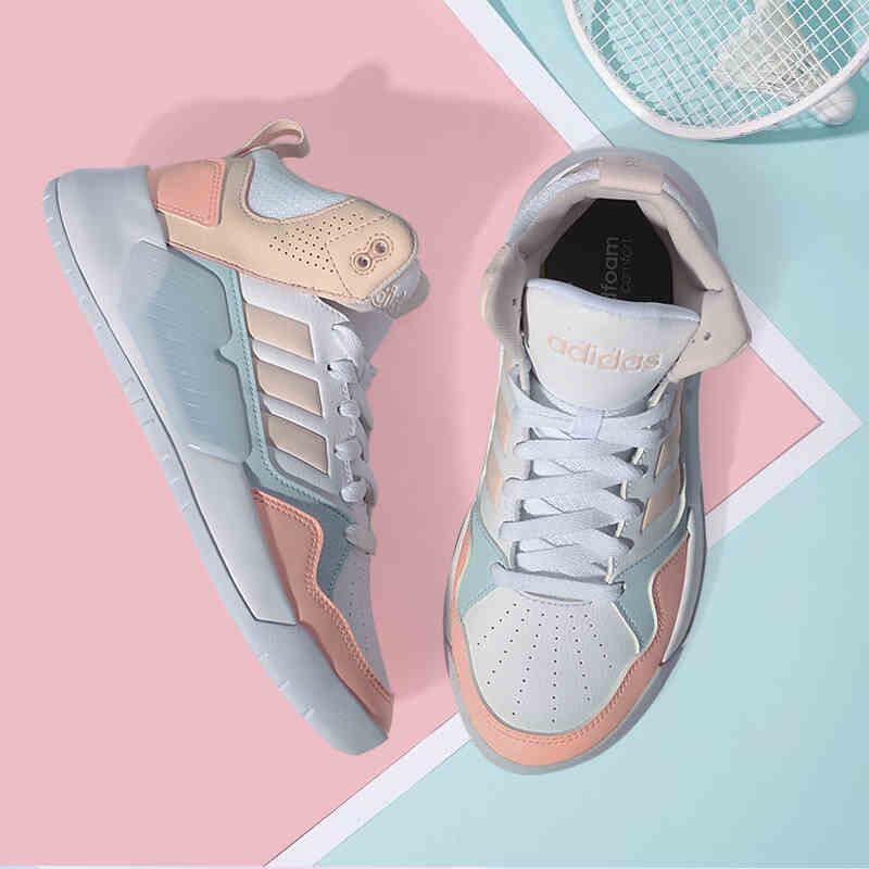 ☼♞Adidas รองเท้าผู้หญิง Disney ร่วมแบรนด์ Song Zuer รองเท้าผ้าใบลำลองคุณภาพสูงแบบเดียวกัน FW7017 G55