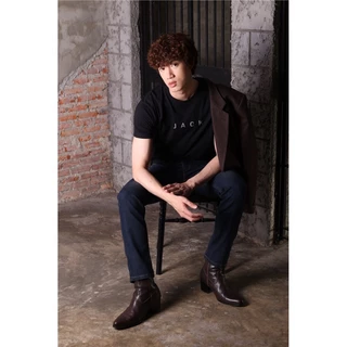 กางเกงยีนส์ผู้ชาย ทรงกระบอกเล็ก Jack Russel Klassik J-1135 Slim Fit Deep Blue
