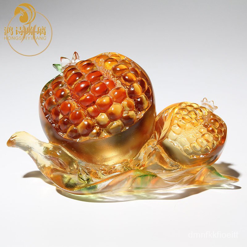 เครื่องประดับทับทิมเคลือบสี Duzi Duofu เครื่องประดับชิ้นเล็กส่วนบุคคลของตกแต่งบ้านน่ารักสร้างสรรค์ขอ