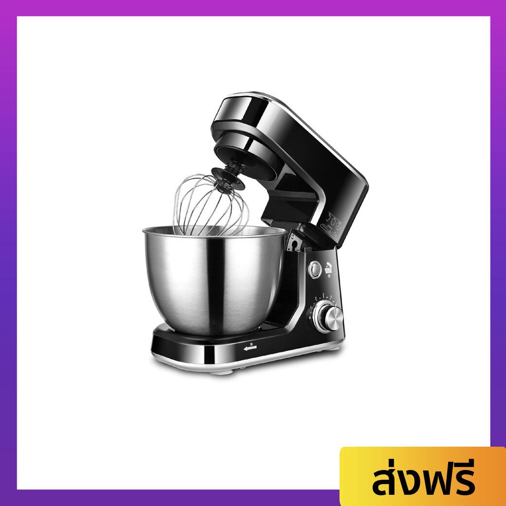 เครื่องผสมอาหาร Worldtech ขนาด 4 ลิตร พร้อมชุดหัวตี 3 แบบ WT-SM40 - เครื่องตีแป้ง