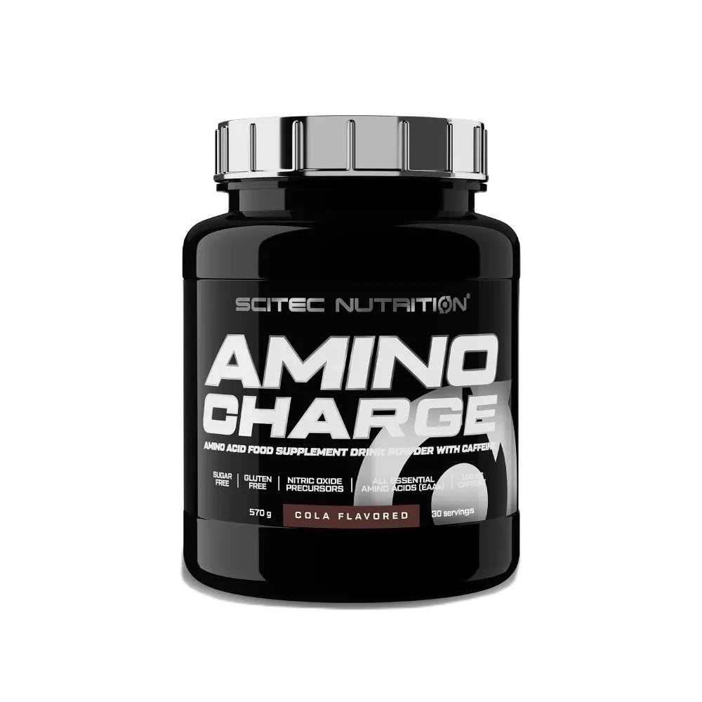SCITEC Ami-No Charge 570g (กรดอะมิโนสูตรปั้ม+คาเฟอีน)Amino Pre workout Nitric Oxide added EAAs