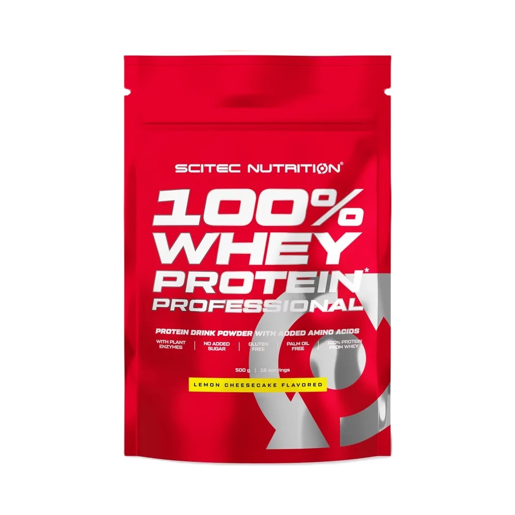 SCITEC NUTRITION Whey Protein Lemon Cheesecake 500g (เวย์โปรตีนสูตรเพิ่มกล้ามเนื้อ)