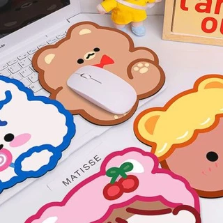 Mousepads แผ่นรองเมาส์ แผ่นรองเม้าส์ ลายการ์ตูน ลายการ์ตูนหมี สไตล์เกาหลี แผ่นรองเม้าส์กันน้ำ