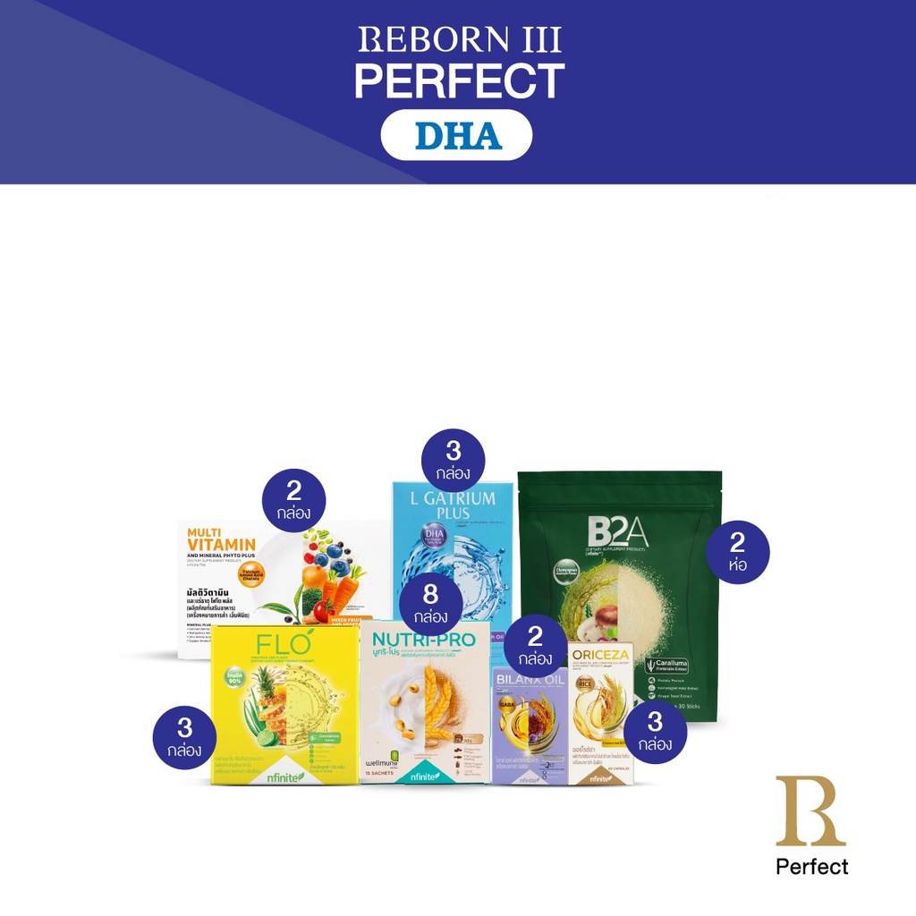 รีบอร์น LEGACY แทนมื้อ Reborn III Perfect DHA (Reborn Perfect)