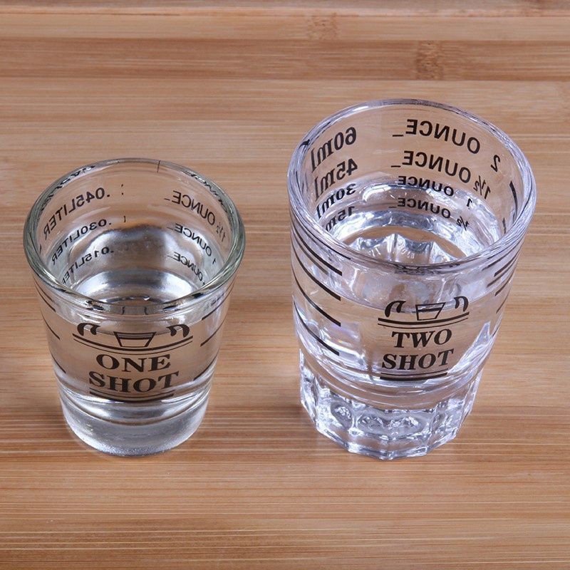 MY COFFEE💗แก้วช็อต กาแฟเอสเปรสโซ่ แก้วตวงกาแฟ มีขีดวัด ขนาด 30/60มล. Espresso Shot Glass CBQV - รูปที่ 3