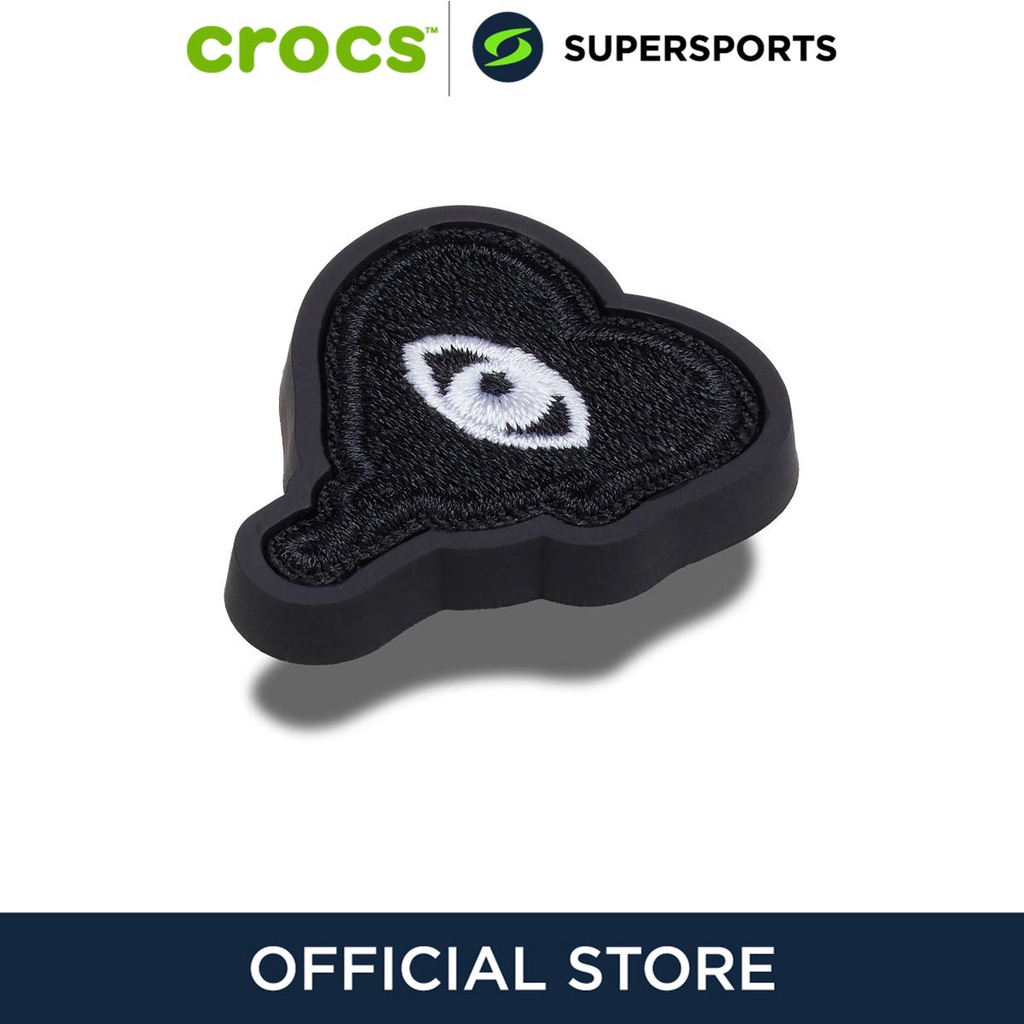 CROCS Jibbitz Dripping Black Heart Patch ตัวติดรองเท้า