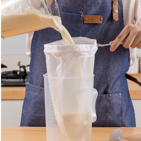 MANGO COFFEE ถุงกรองชา กาแฟ แบบมีซิป ถอดซักได้ มีให้เลือก3ขนาด พร้อมด้ามจับสแตนเลส - รูปที่ 3