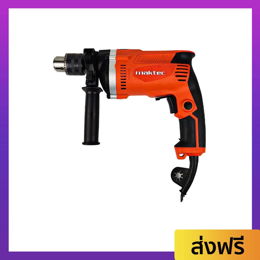 สว่านกระแทก MAKTEC ขนาด 13 mm. พร้อมกล่องเก็บ MT-814 - สว่านไฟฟ้า
