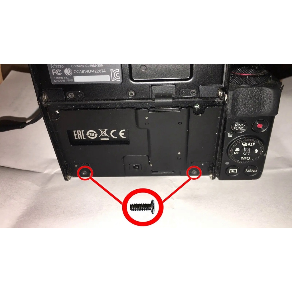ใหม่จอแสดงผล LCD คงที่ผู้ถือพลิกสกรูสำหรับ Canon EOS M3 M6
