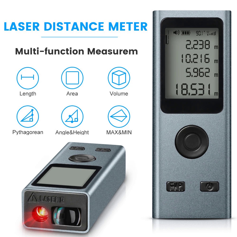 25M ∮ Trena Metro Laser Range Finder ∮ Mini USB Charg