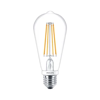[Clearance] Philips Lighting LED สไตล์คลาสสิก หลอดไฟ 4 วัตต์ ขั้ว E27 ทรงชมพู่ สีวอร์มไวท์ (3000K)