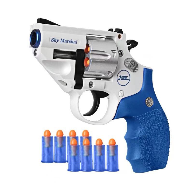 TB500 Sky Marshal Double Action ทำซ้ำ Revolver ของเล่น SKY โลหะรุ่น Soft Bullet Boy จำลอง