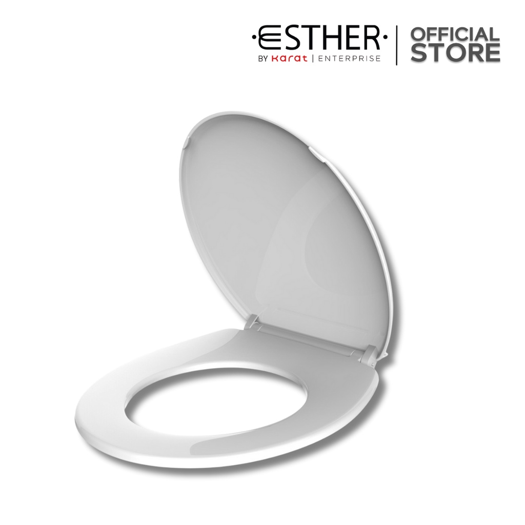 ESTHER ฝารองนั่งชักโครก ทรงอีลองเกต รุ่น ECP-02-301-11