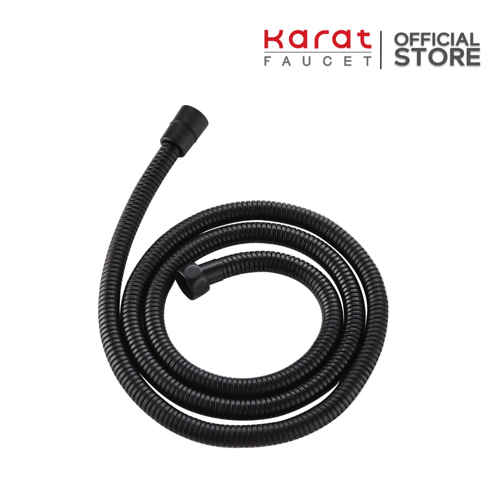 Karat Faucet สายของหัวฉีดชำระสีดำ สแตนเลส 304 ยาว 120 ซม.1 รุ่น KA-04-307-55