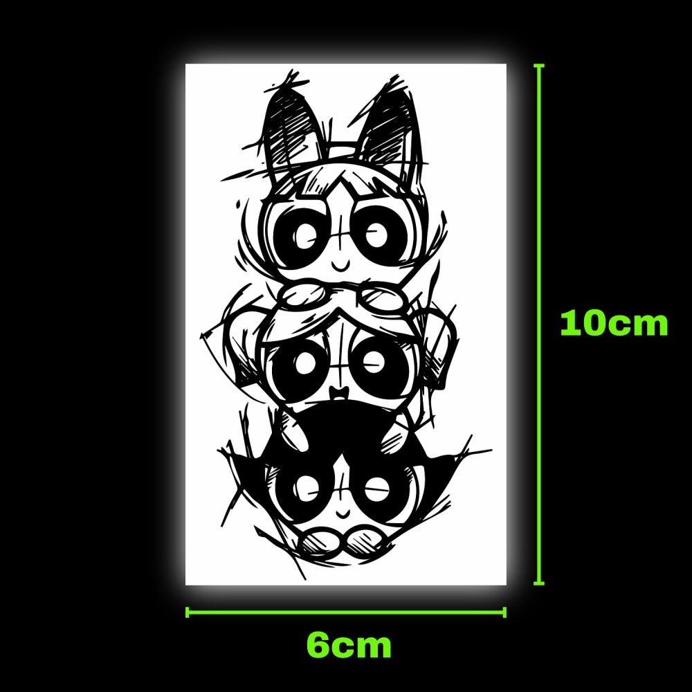 แทททู SAI MAGIC TATTOO 10CM×06CM รอยสักอยู่ได้นาน 2 สัปดาห์ รอยสักมายากล แทททูรอยสักกันน้ำ รอยสักชั่วคราว รอยสัก 512