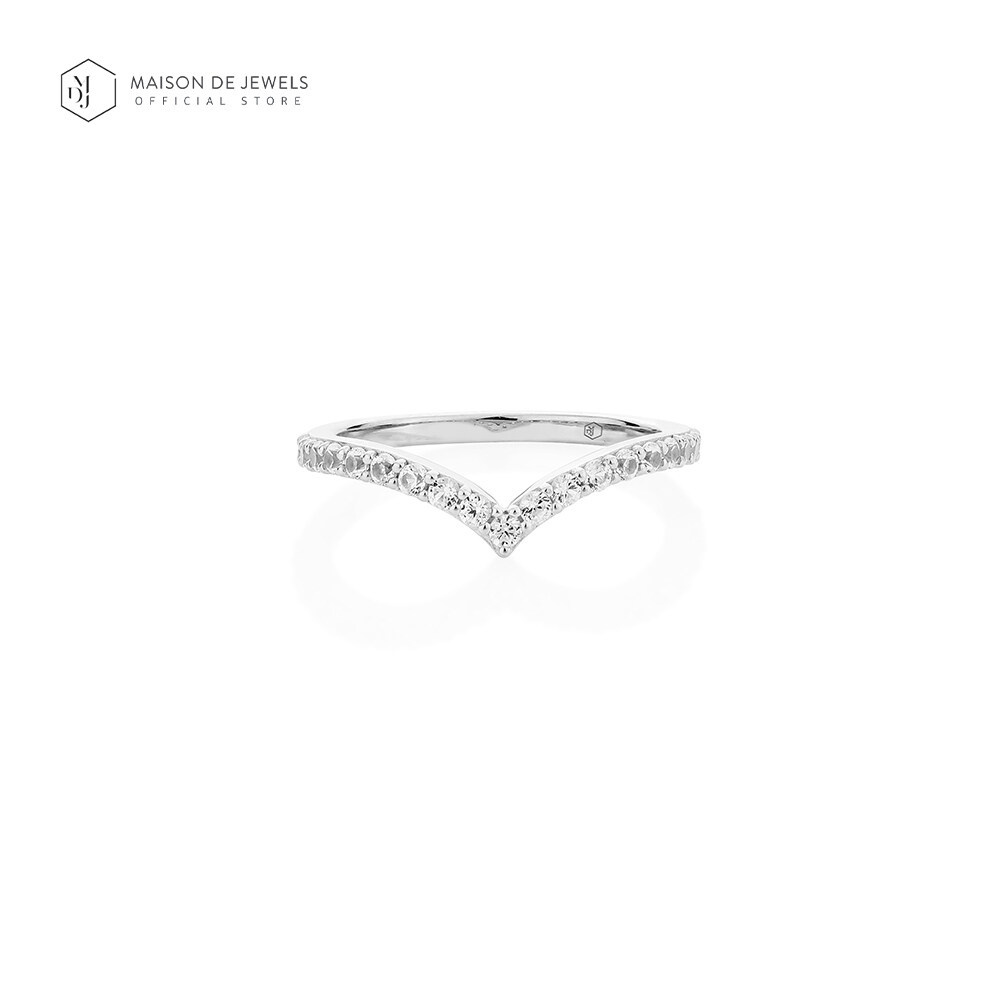 Maison de Jewels - Pave Wish Ring แหวนเงิน โรสโกลด์ ทอง แหวนดีไซน์  แหวนเพชร