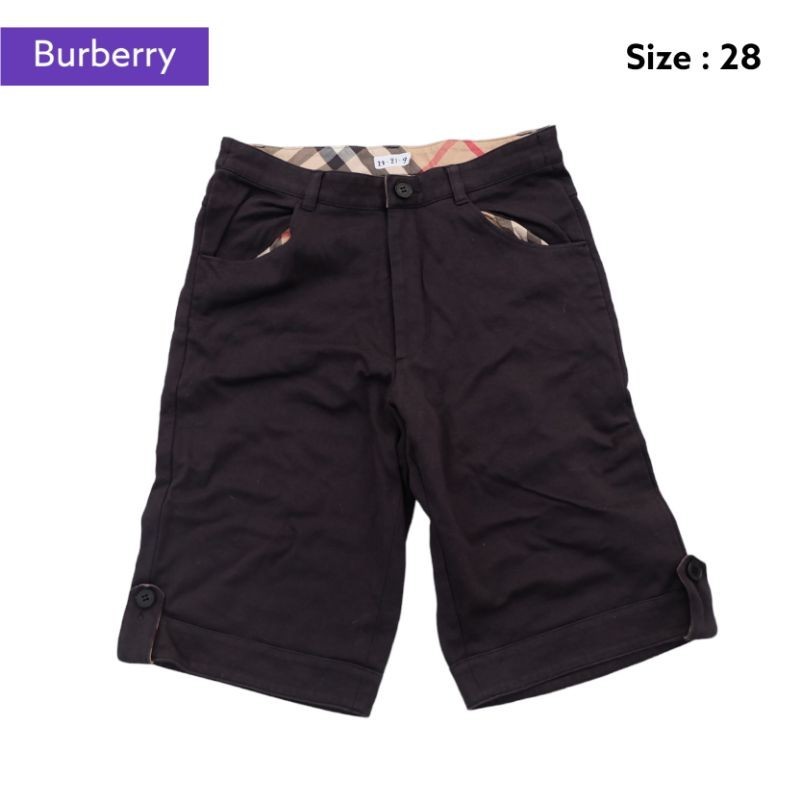 กางเกงขาสั้น​ burberry​ มือสองของแท้​ Size​ 28