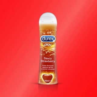 ดูเร็กซ์ เจลหล่อลื่น เพลย์ ซอสซี่ สตรอเบอร์รี่ 50 มล. 1 ขวด Durex Strawberry Lubricant Gel 50ml x1