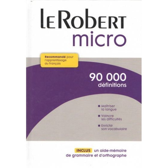 DKTODAY หนังสือ พจนานุกรมภาษาฝรั่งเศส LE PETIT ROBERT MICRO  **หนังสือสภาพเก่า ลดราคาพิเศษ**