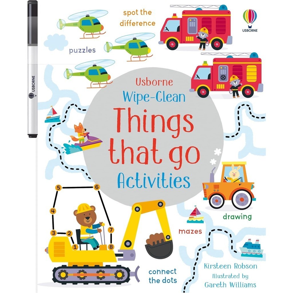 New Book หนังสืออังกฤษ Wipe-Clean Things That Go Activities (Wipe-clean Activities) [Paperback]