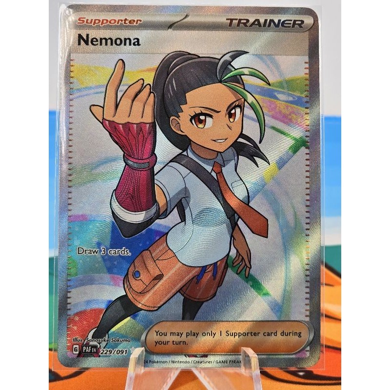 Pokemon Card "Nemona Trainer 229/091" ENG Paldean Fates