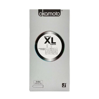 Okamoto XL ถุงยางอนามัย ไซส์ใหญ่ บางพิเศษ ขนาด 54 มม. ความหนา 0.06 มม. 10ชิ้น
