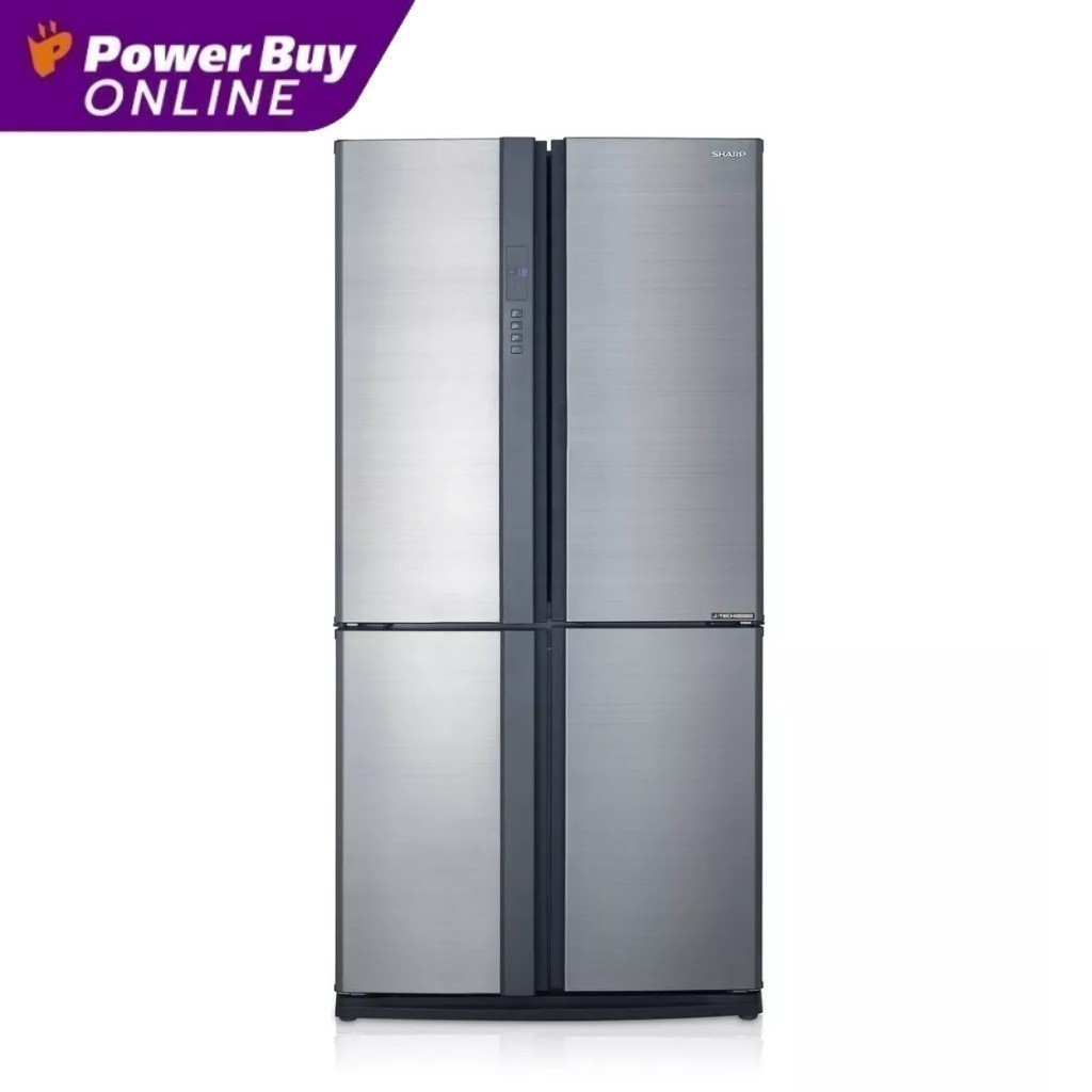 SHARP ตู้เย็น 4 ประตู (22.3 คิว, สีเงิน) รุ่น SJ-FX79T-SL