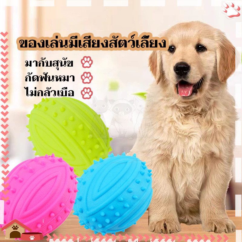 ยางกัดสุนัข​ โยนบอลสุนัข ฟันสะอาด ลูกบอลยาง ช่วยขัดฟันสุนัข ช่วยในการทำความสะอาดฟัน นวดเหงือกน้องหมาได้ดี