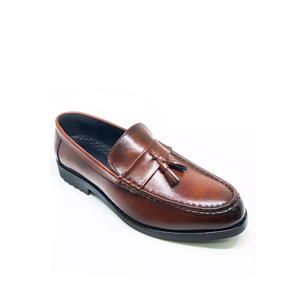 👠รองเท้าผู้ชาย Tassel loafer 100%พื้นเย็บไม่ลื่นรองเท้าโลฟเฟอร์ wedding clarks man flats oxfords tassel formal zapato - รูปที่ 5