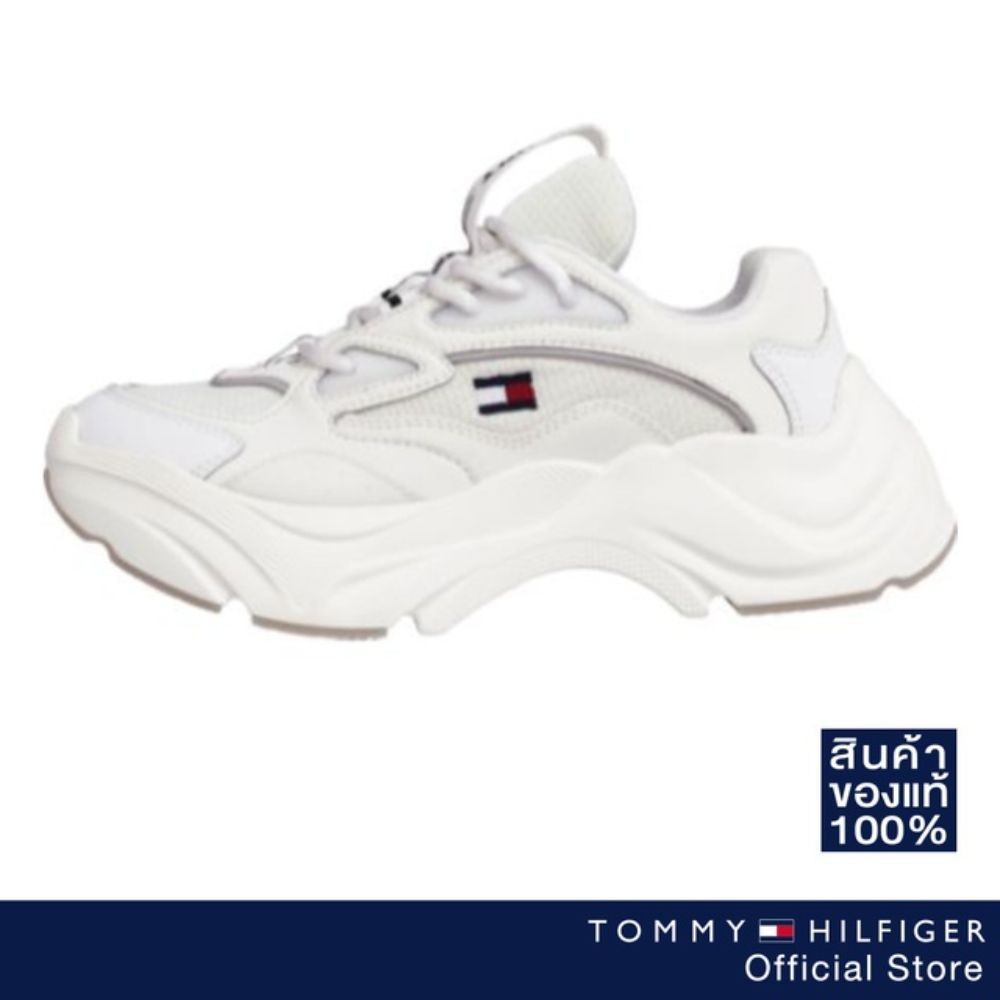TOMMY HILFIGER รองเท้าผ้าใบหญิง รุ่น EN0EN00949 สีขาว