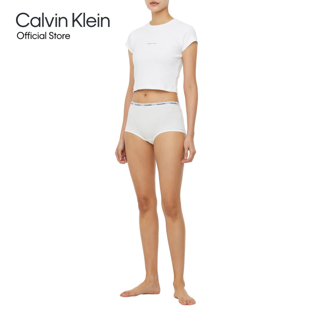 CALVIN KLEIN กางเกงชั้นในผู้หญิง CK Modern Logo รุ่น QD5195 100 - สีขาว
