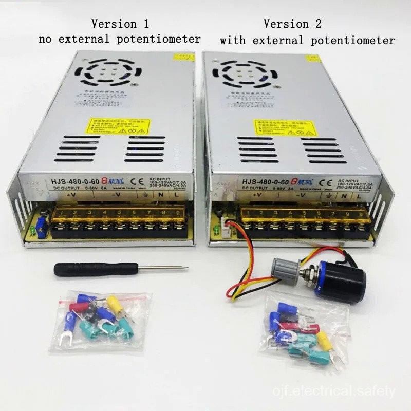 AC110V/220V ถึง0-80V 6A 0-480W ปรับ DC Switching Power Supply HJS-480-0-80 Transformer Power Unit 80