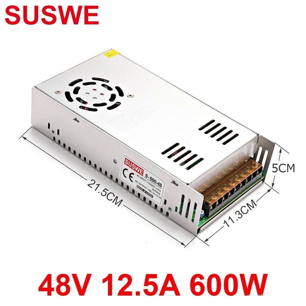 ที่ดีที่สุดคุณภาพ48V 12.5A 600W Switching Power Supply Driver สำหรับ LED Strip AC 110V 220V อินพุต D
