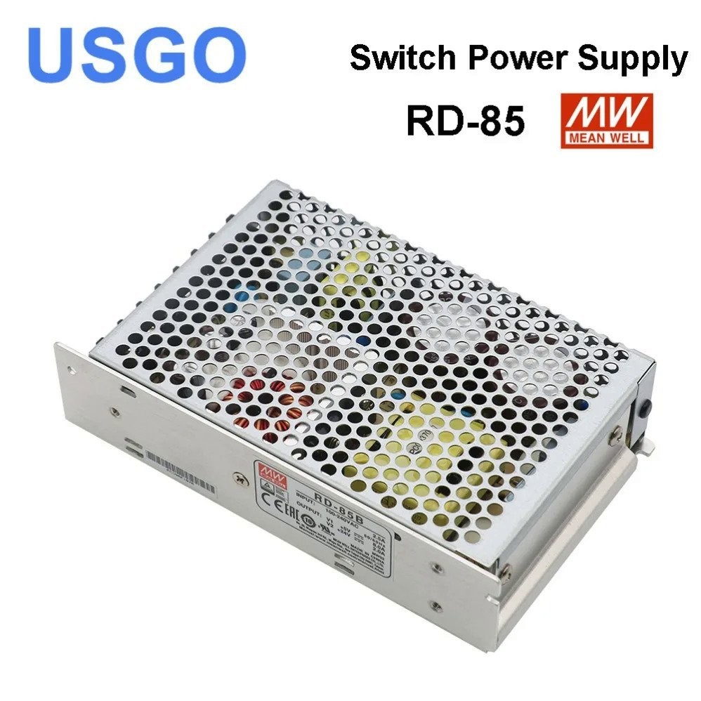 USGO Mean Well RD-85 Dual Output Switching Power Supply 5V 12V 24V MW RD-85แบรนด์ไต้หวัน