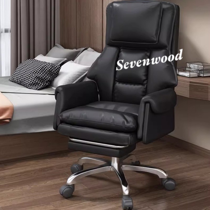 Sevenwood เก้าอี้เกมมิ่ง เก้าอี้ทํางานเพื่อสุขภาพ แข็งแรงทนทาน หมุ่นได้ 360° เก้าอี้ผู้บริหารปรับเอนหลังได้