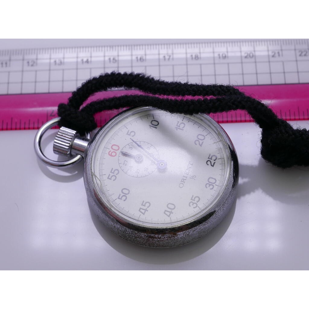 นาฬิกา Vintage มือสองญี่ปุ่น PocketWatch นาฬิกาพก Orient ระบบ ไขลาน ผู้ชาย ทรงกลม 56มม เสียต้องซ่อม ขายตามสภาพ