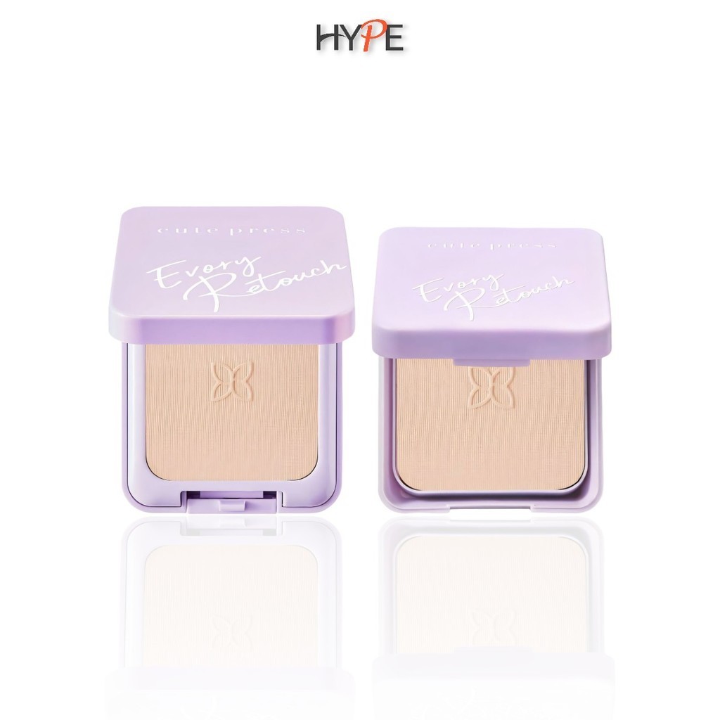 Cute Press แป้ง อิเวอร์รี่ รีทัช ออยล์ คอนโทรล ฟาวเดชั่น พาวเดอร์Evory Retouch Oil Control Foundation Powder SPF30 12ก