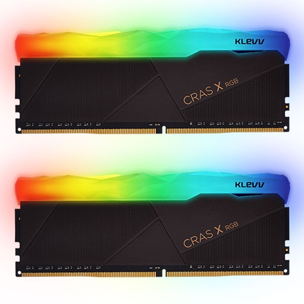 16GB (8GBx2) DDR4 3200MHz RAM KLEVV CRAS X RGB GAMING OC MEMORY (KD48GU880-32A160X)