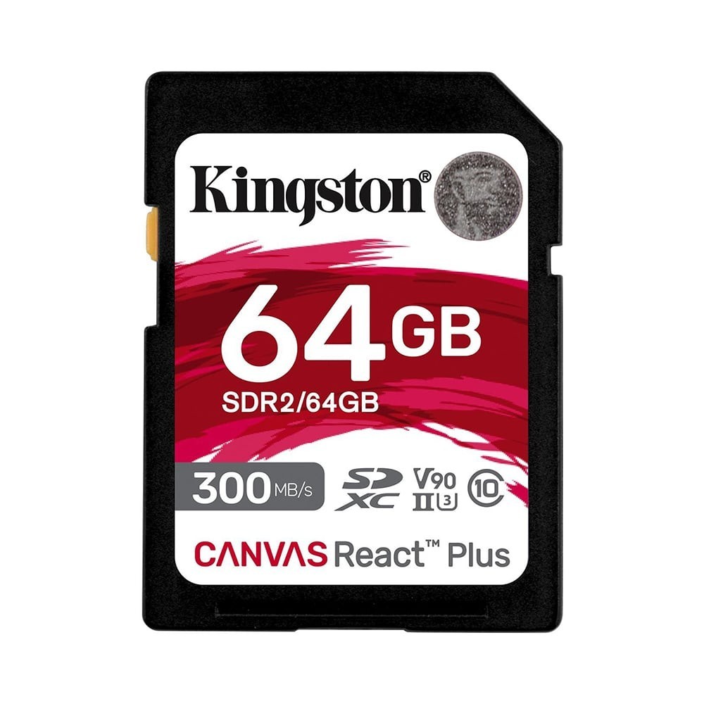 64 GB SD CARD KINGSTON CANVAS REACT PLUS (SDR2/64GB)