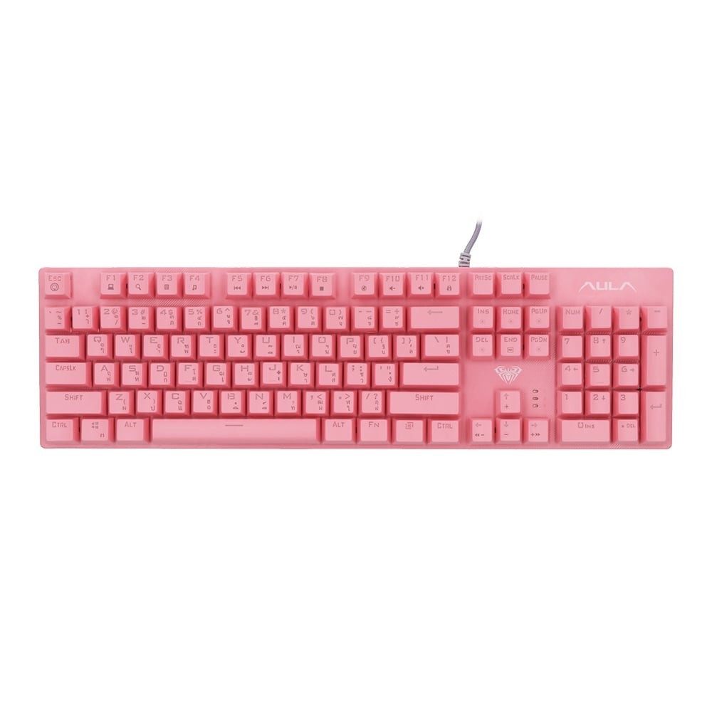 KEYBOARD AULA S2022 MECHANICAL GAMING KEYBOARD (PINK)