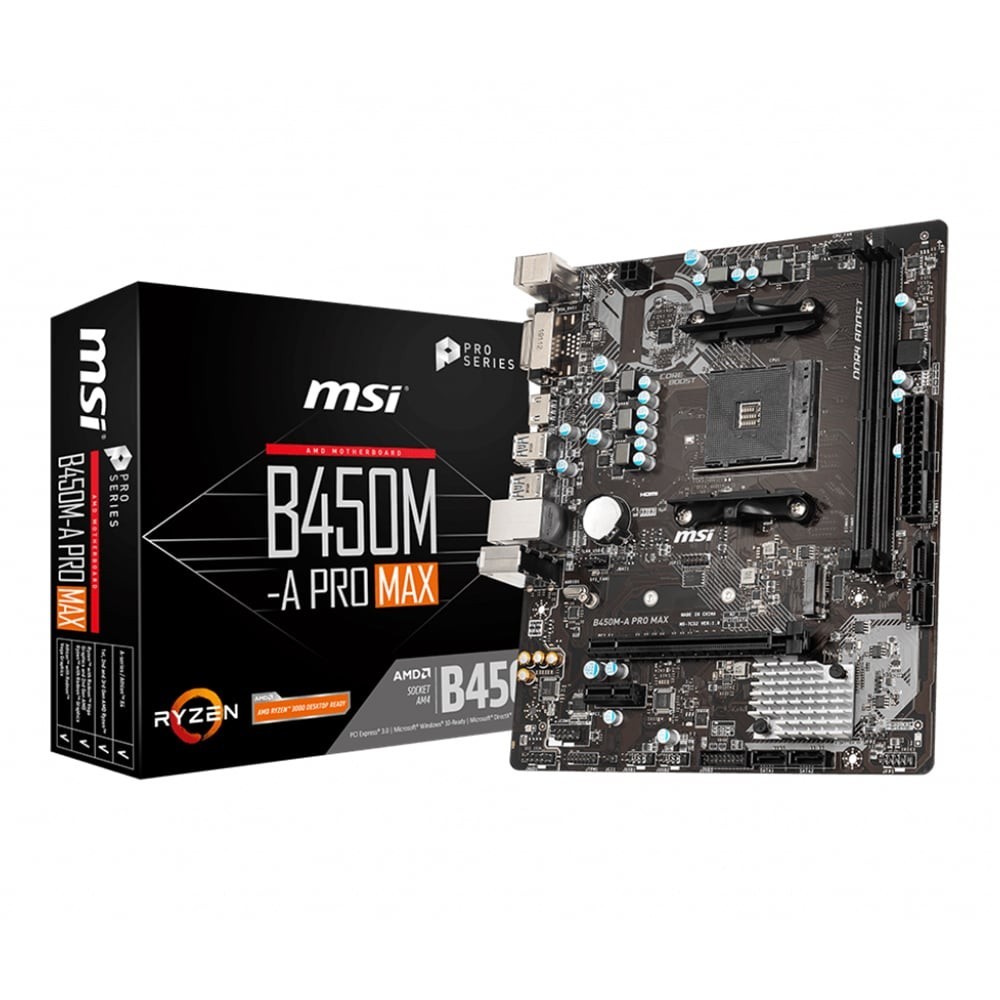 MAINBOARD AM4 MSI B450M-A PRO MAX